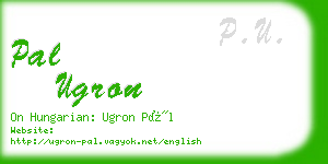 pal ugron business card